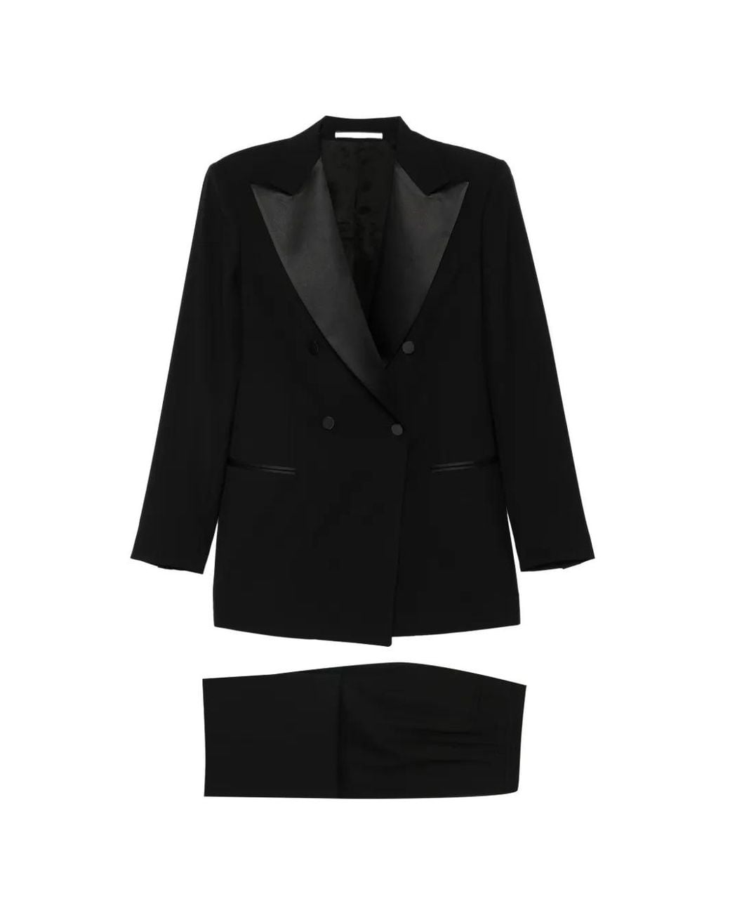 Tagliatore Black Elenia Double-Breasted Suit