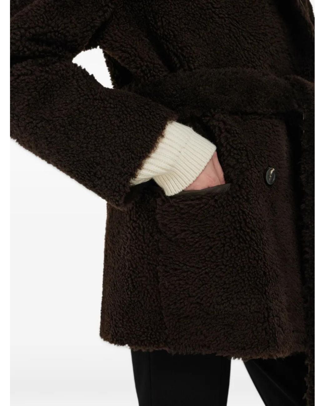 Ferragamo Black Reversible Shearling Jacket