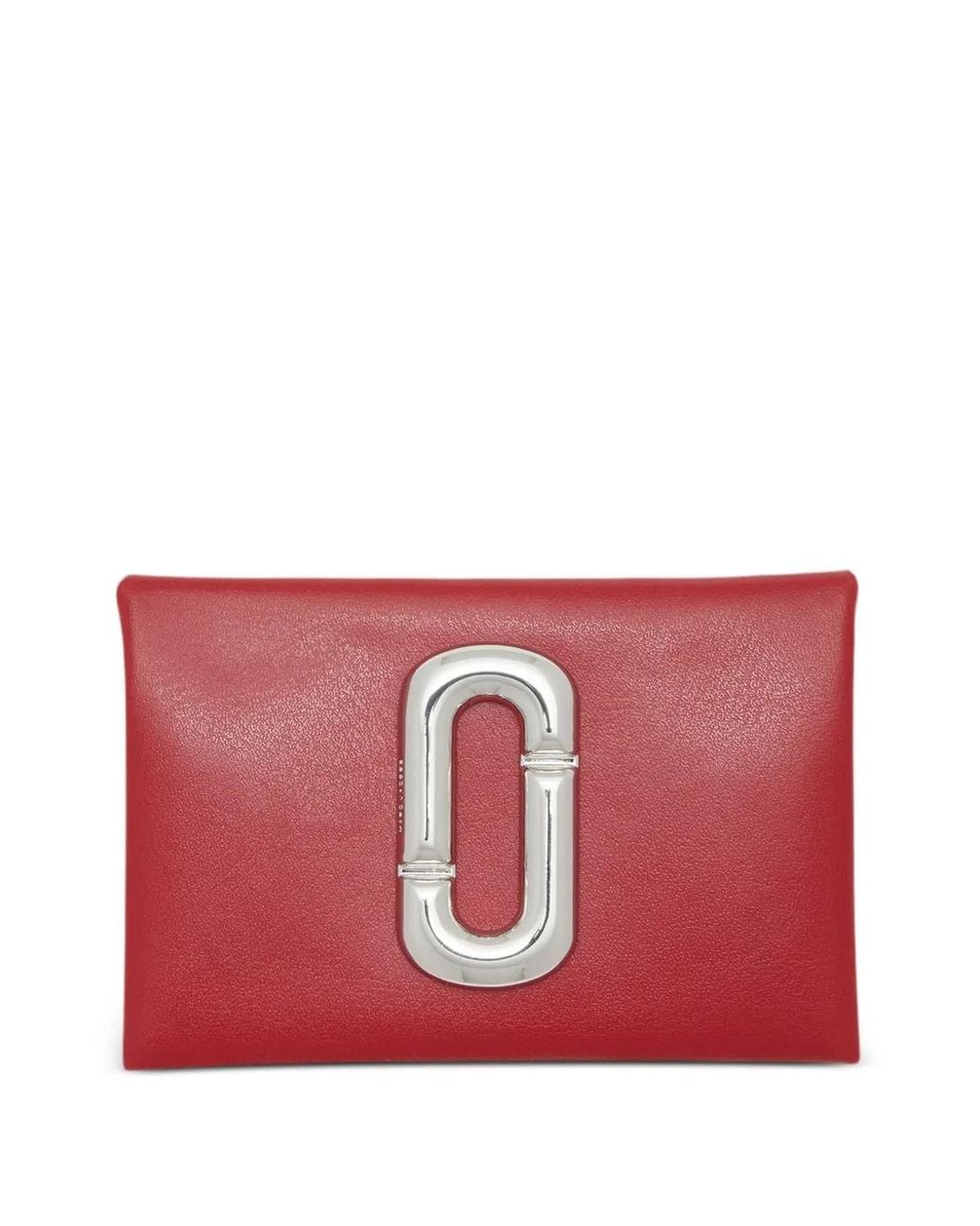 Marc Jacobs Red Scene Snap Card Holder