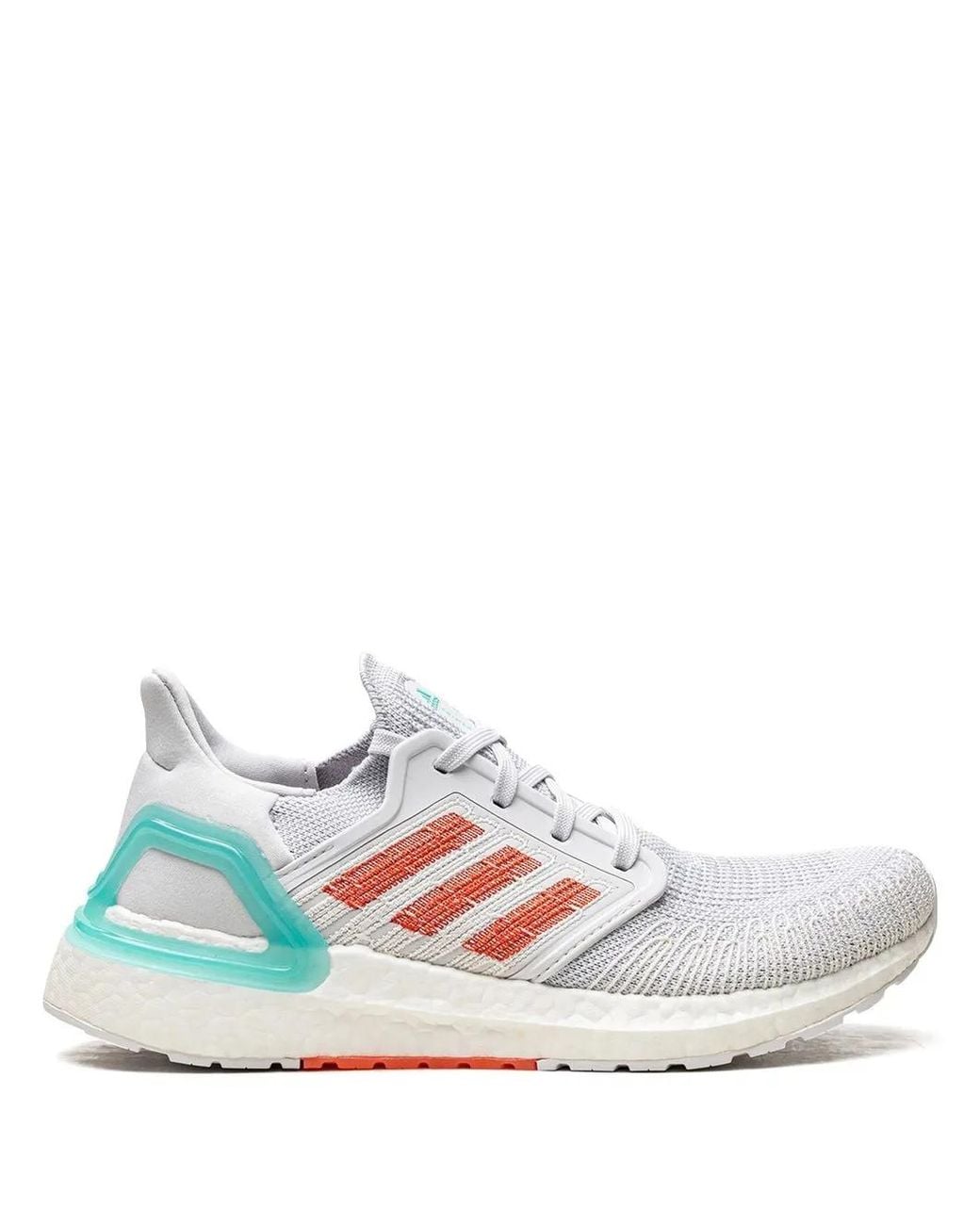 Adidas White Ultraboost 20 Low-Top Sneakers