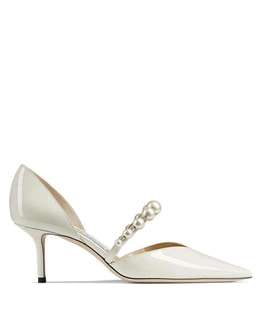 Jimmy Choo Natural Aurelie 65 Patent Leather Pumps