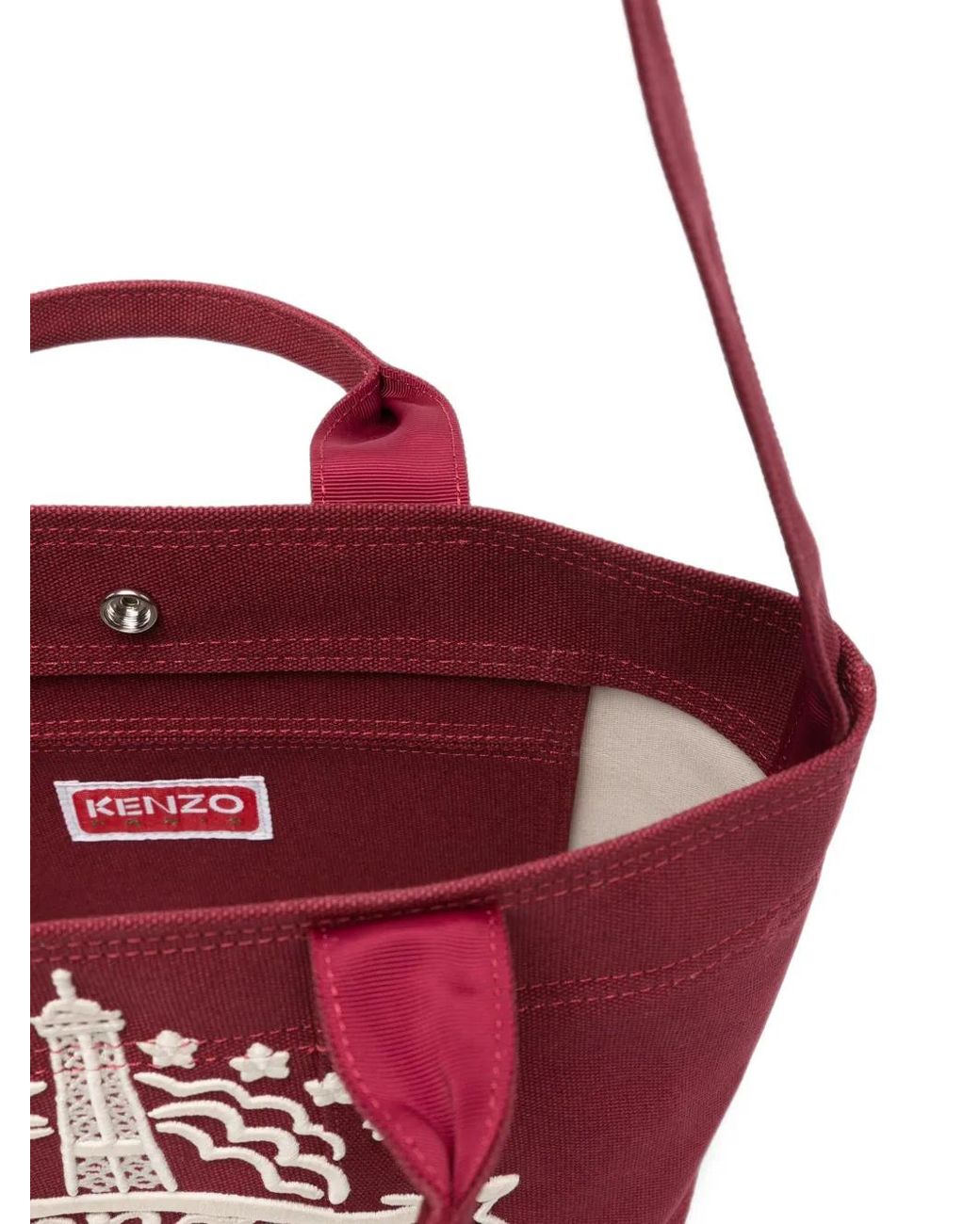 KENZO Eiffel Tower Embroidered Tote Bag