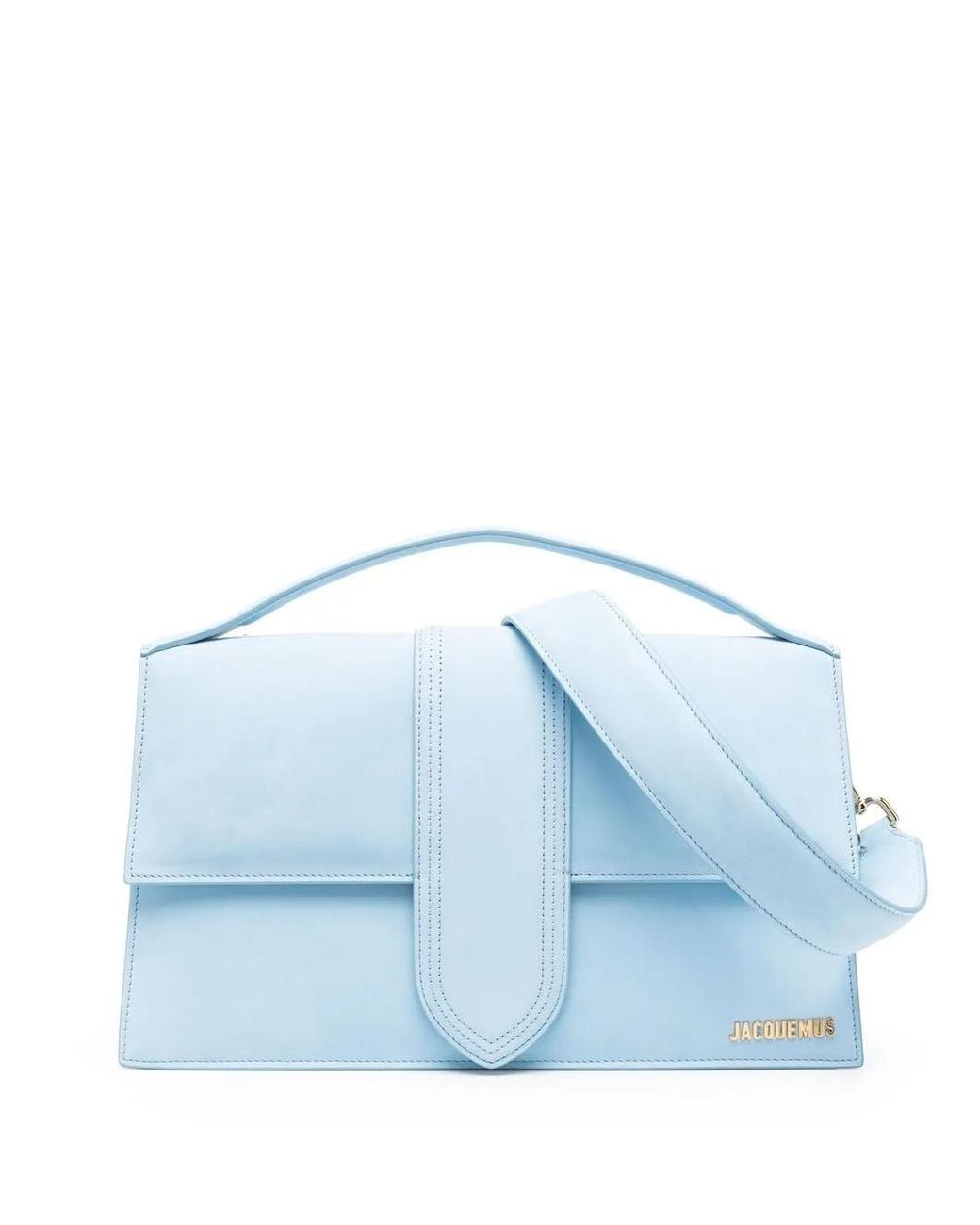Jacquemus Blue Le Bambinou Suede Bag