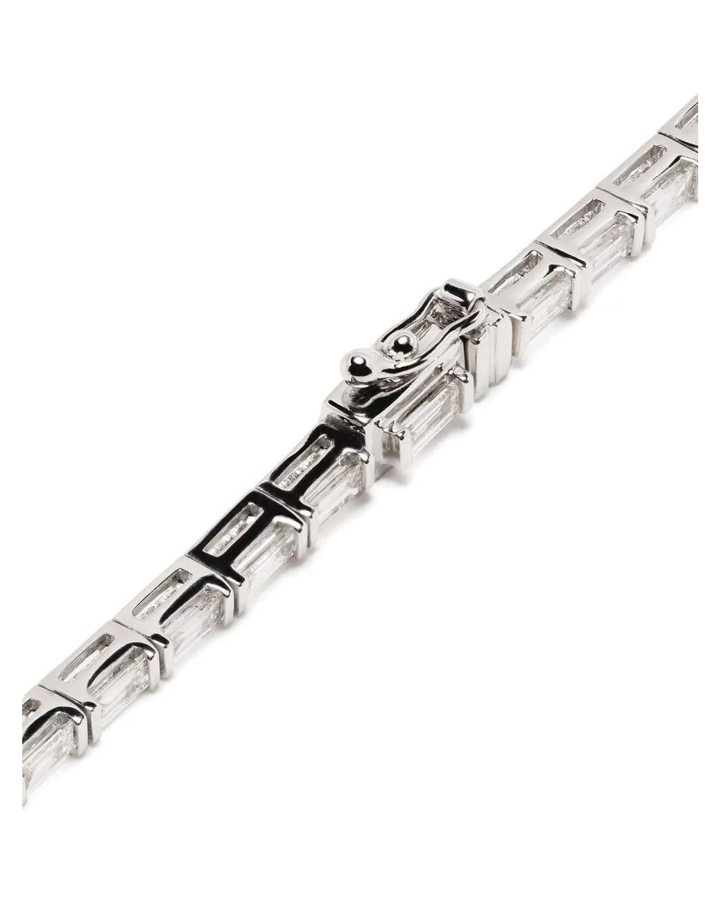 Anita Ko White 18Kt Baguette Diamond Choker Necklace