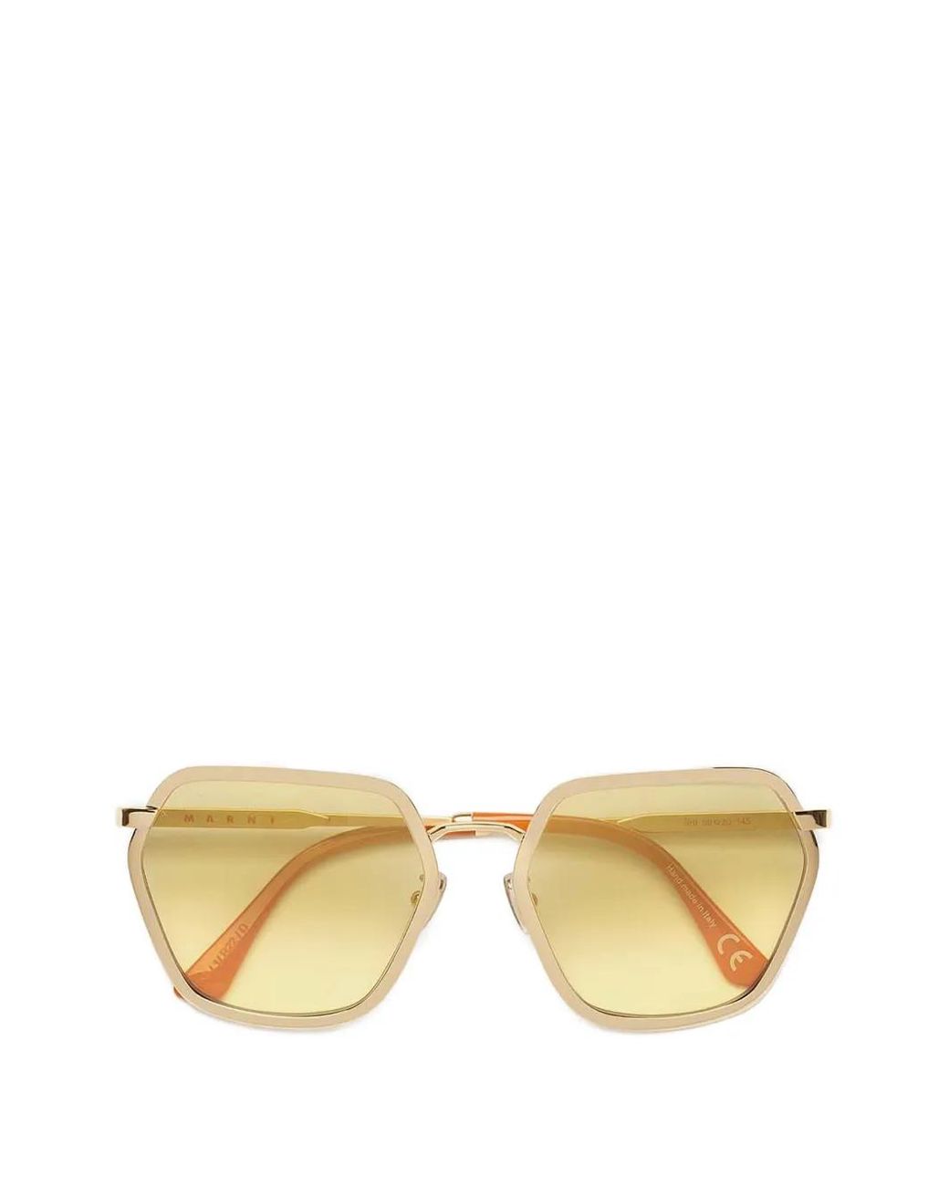 Marni Metallic Geometric-Frame Sunglasses