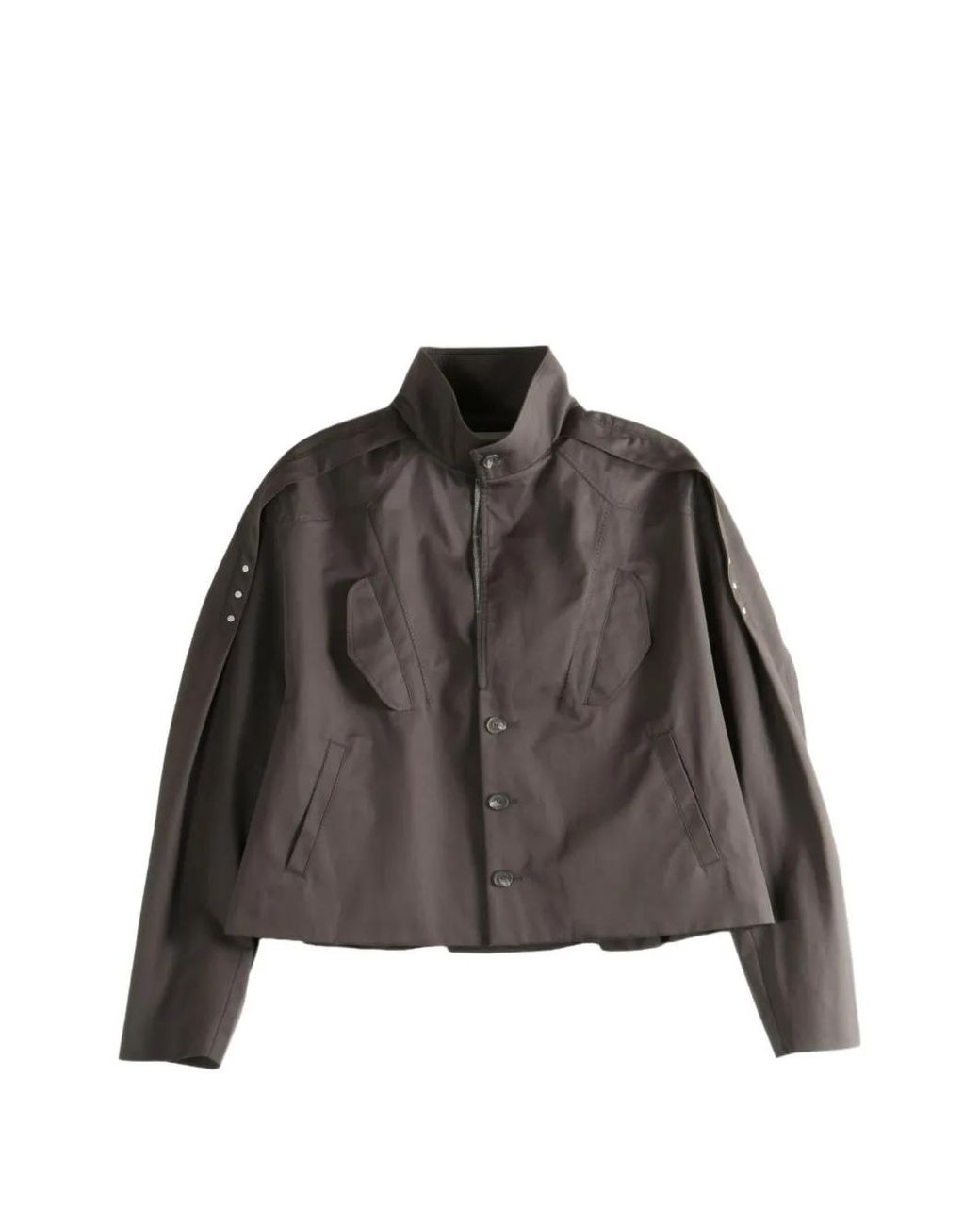 Kiko Kostadinov Brown Egreta Panelled Button-Up Jacket for men