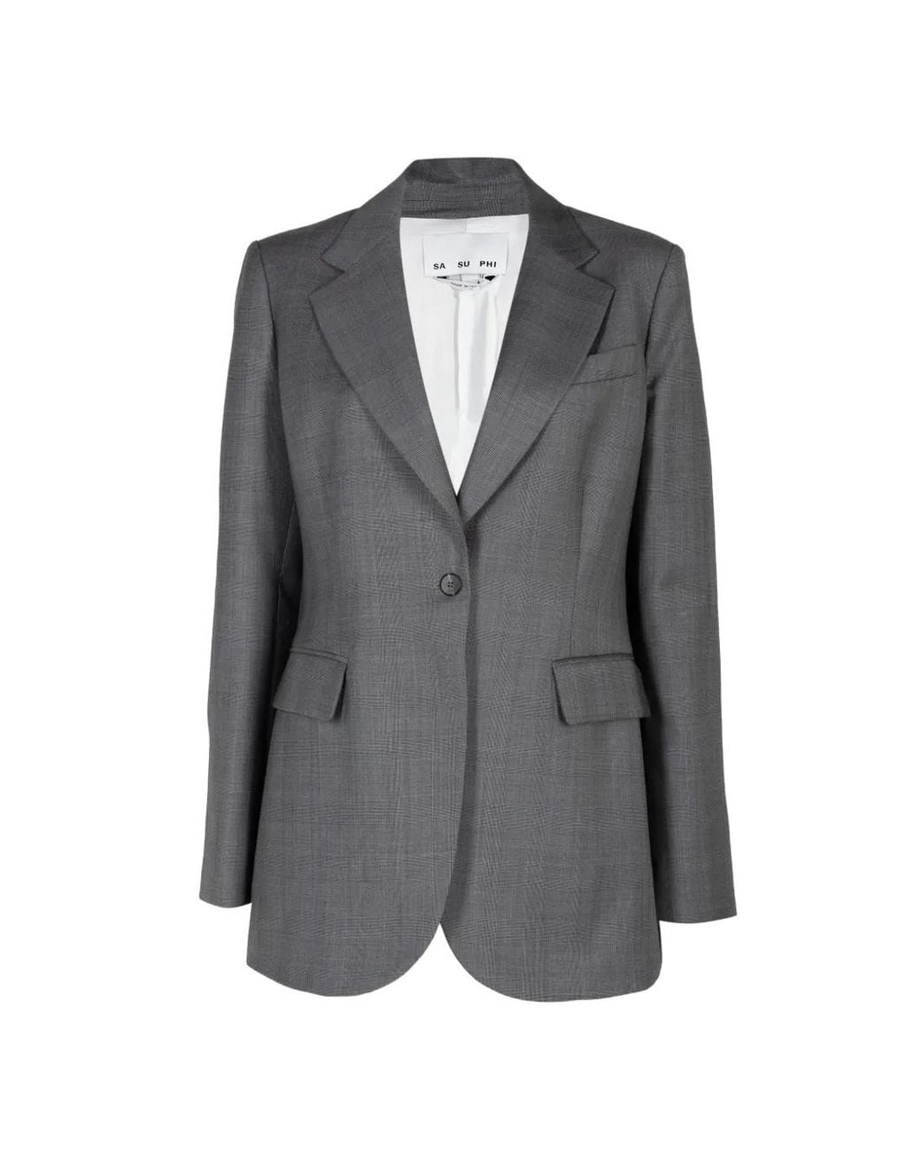 Sa Su Phi Gray Blazer Andrea À Revers Crantés