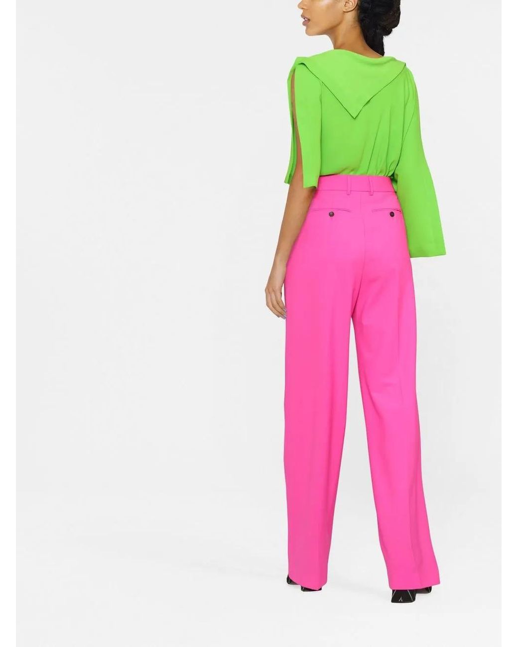 MSGM Straight Broek in het Pink