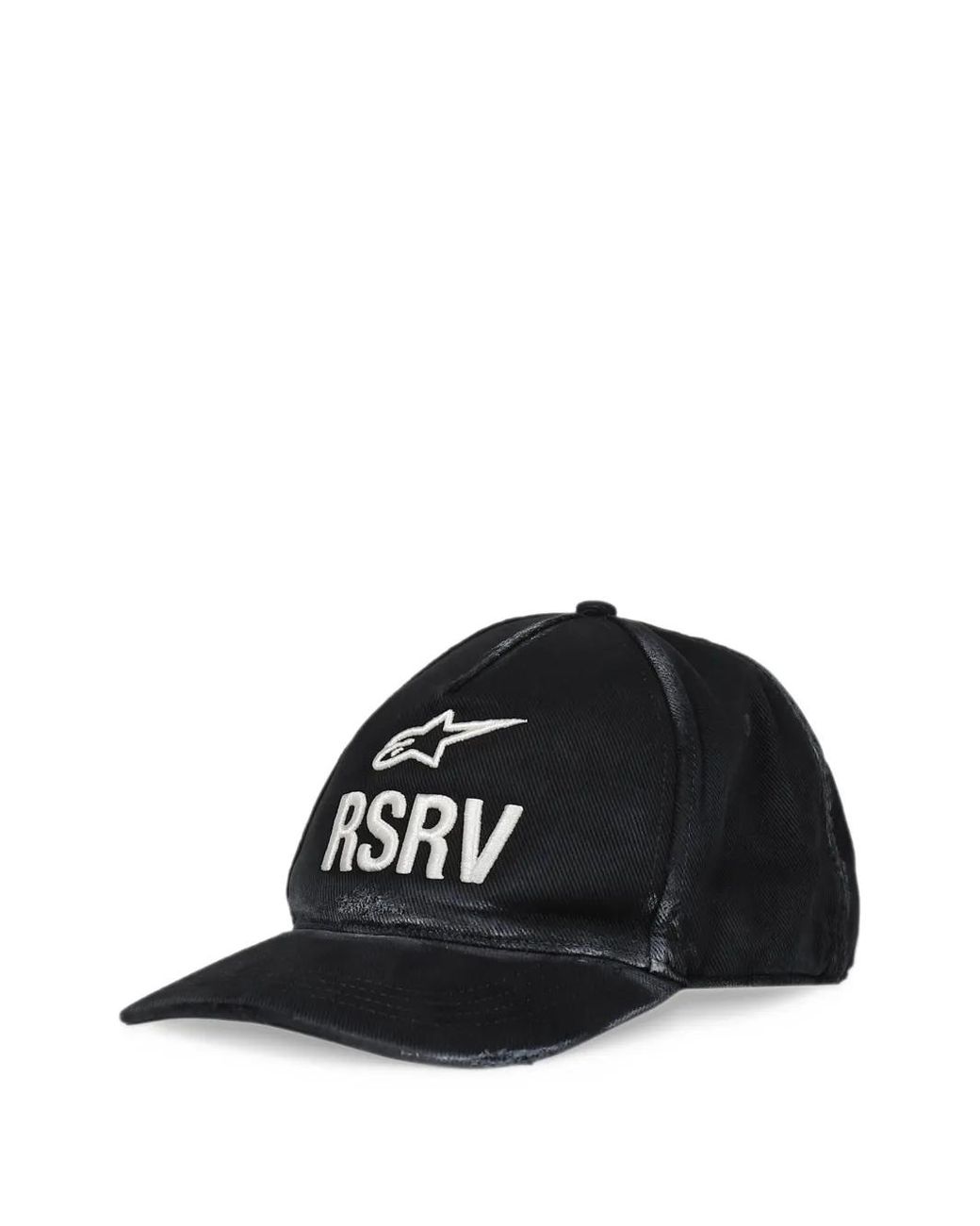 Alpinestars Black Distressed Embroidered Cap for men