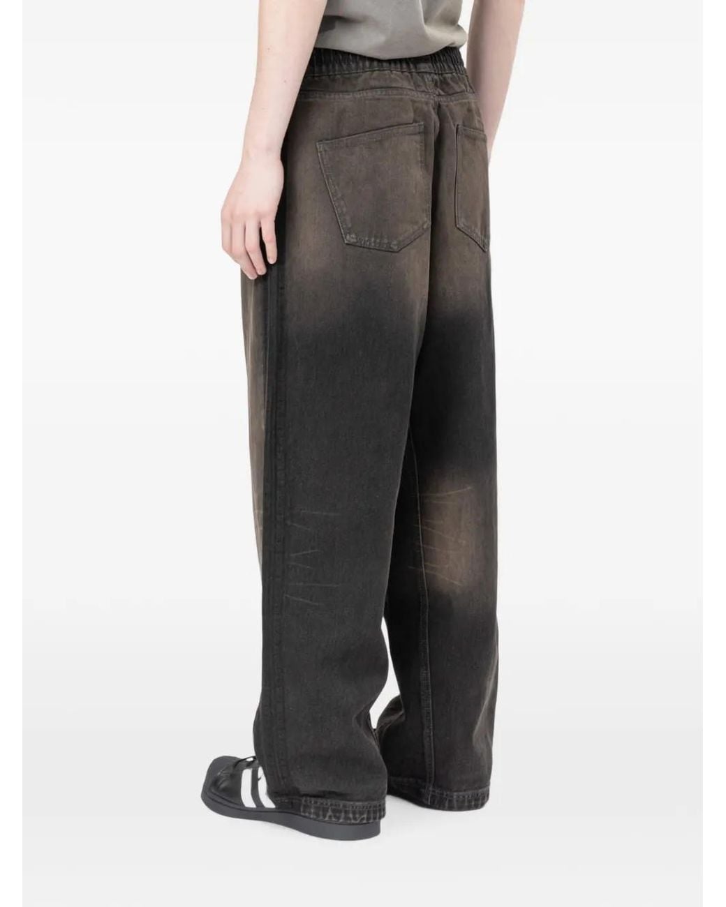 Adidas Black X Avavav Wide-Leg Jeans for men