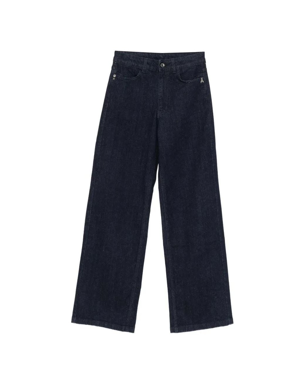 Patrizia Pepe Blue Five-Pocket Wide-Leg Jeans