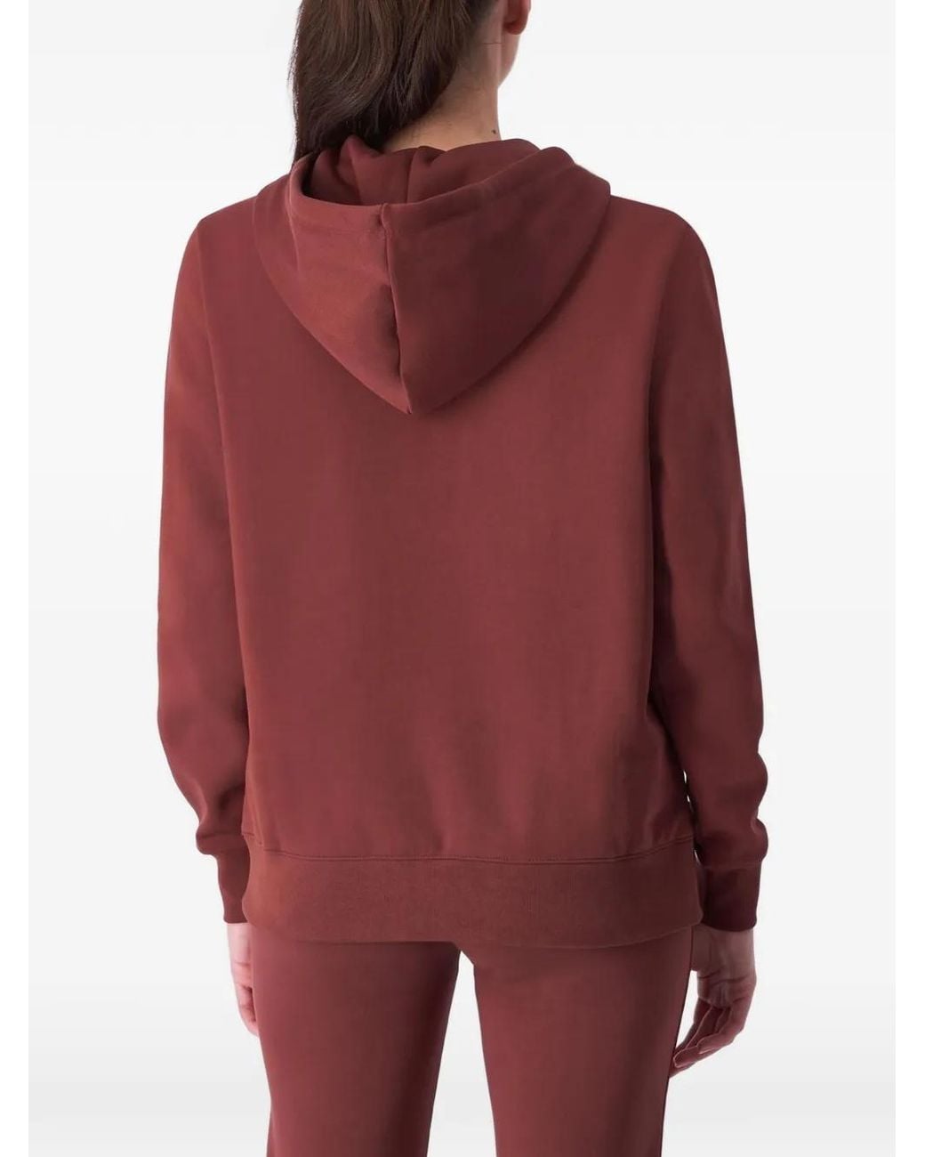 Champion Red Zip-Up Cotton Hoodie