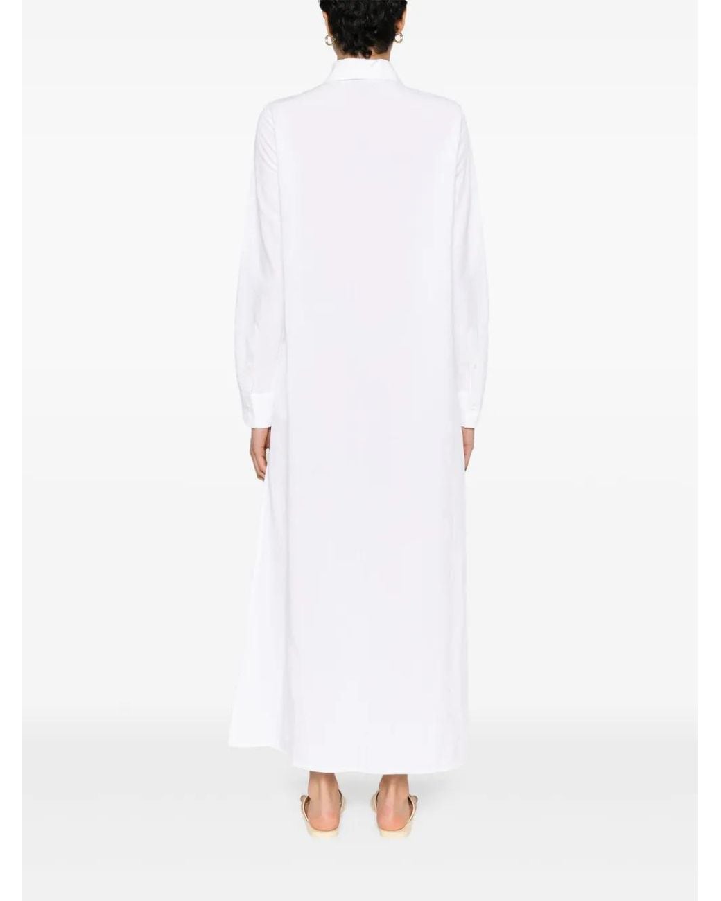 Blanca Vita White Belted Maxi Dress