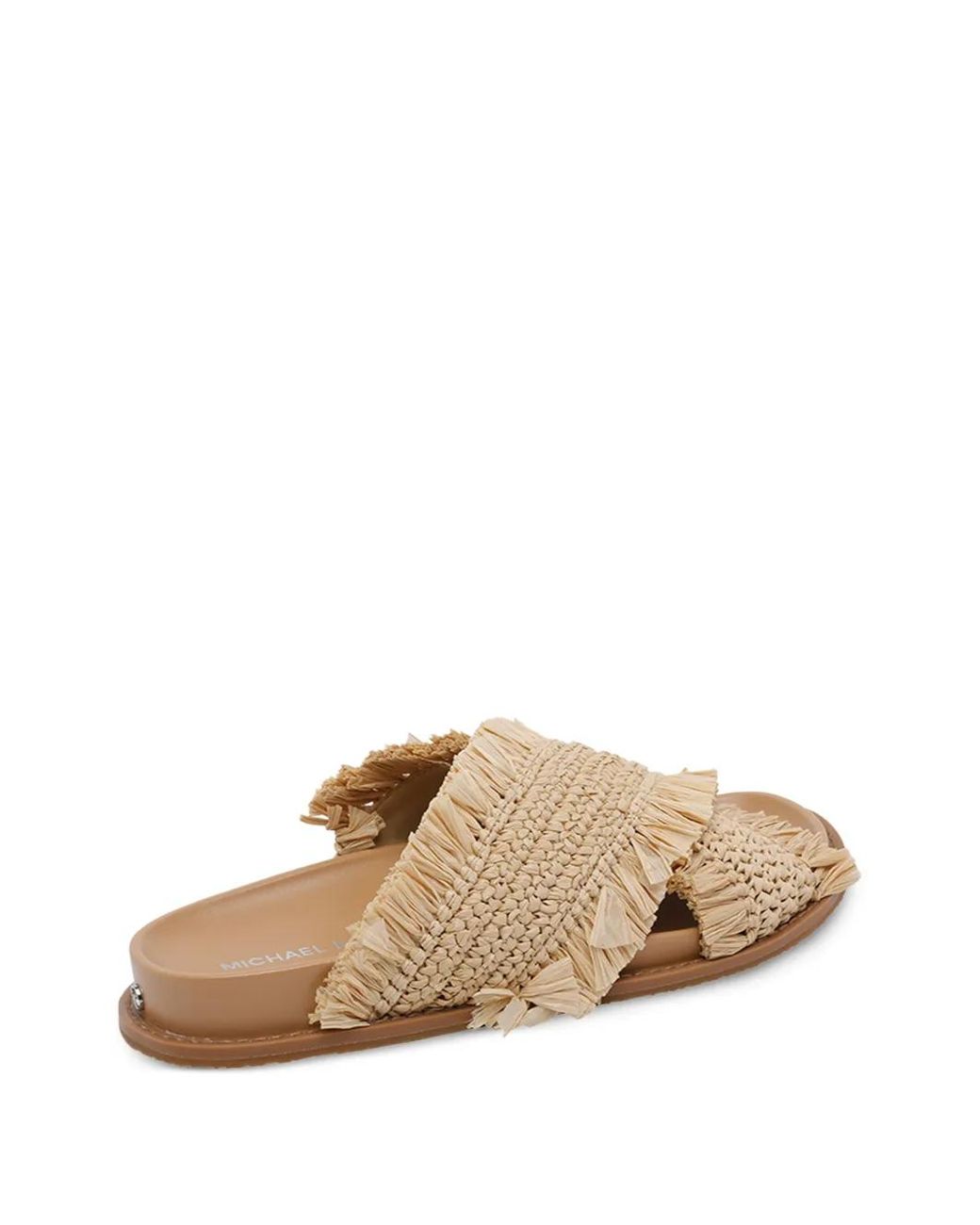MICHAEL Michael Kors Natural Peyton Raffia Round-Toe Sandals