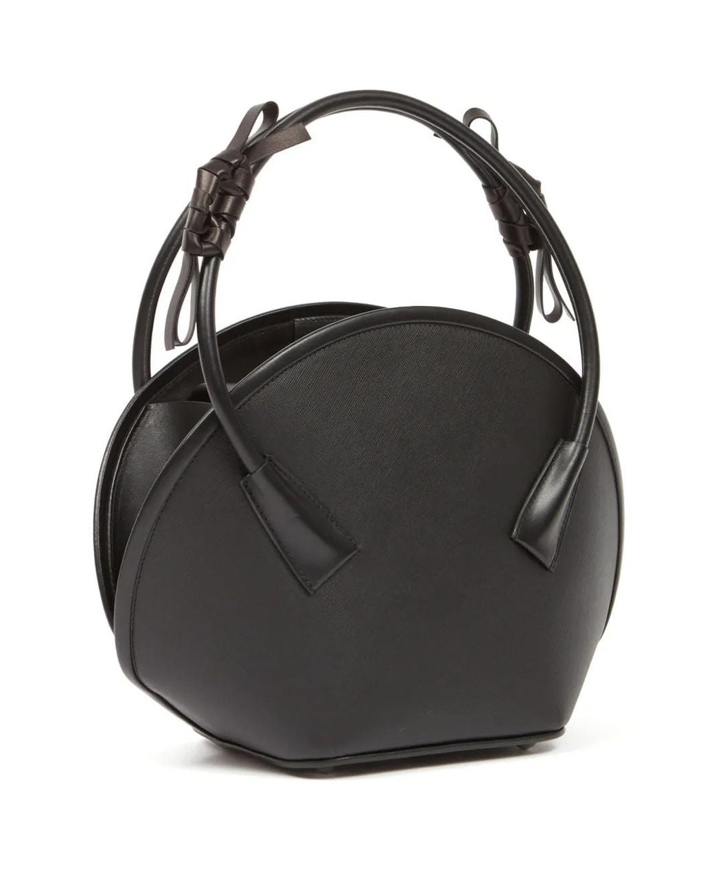 Maison Margiela Black Fortune Small Leather Handbag