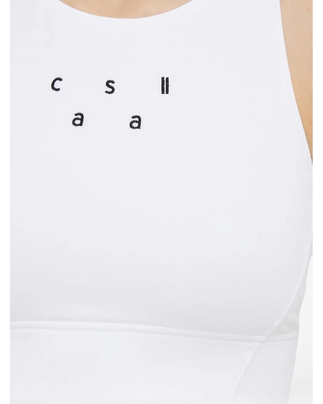 Casall Pink Mesh-Panel Sports Bra