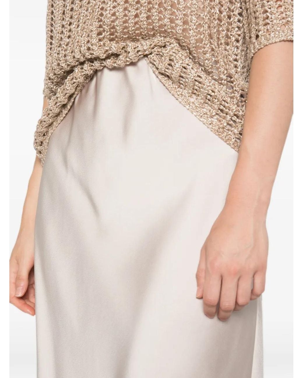 Betty Barclay White Leopard-Print Midi Skirt