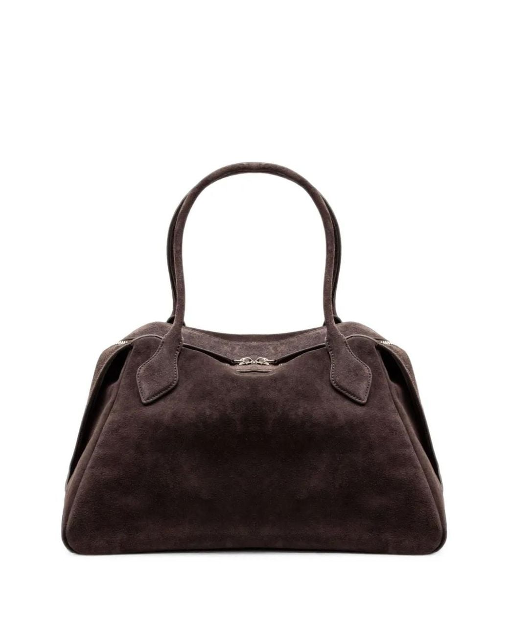 MINOBOSSI Black Abigail Suede Tote Bag