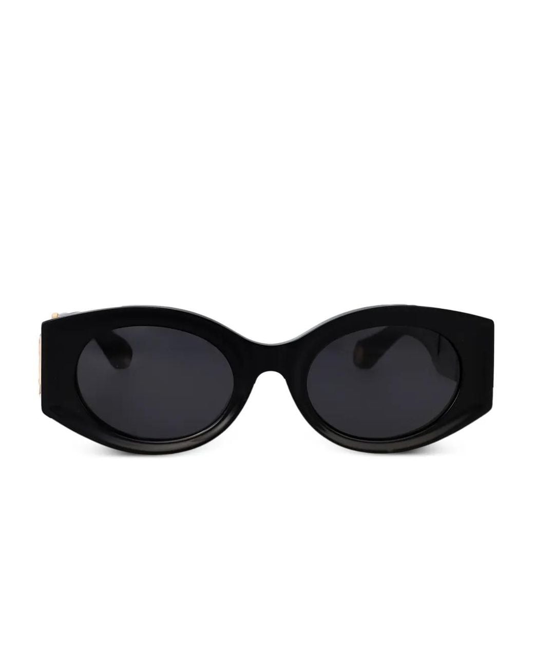 Roberto Cavalli Black Logo-Plaque Sunglasses
