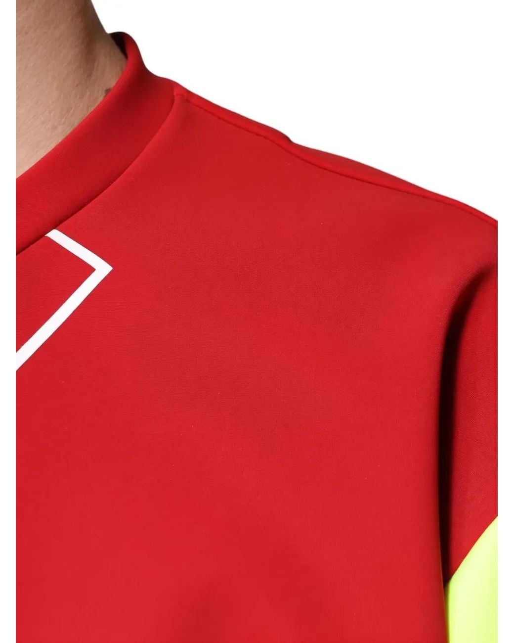 Dolce & Gabbana Red Logo-Print Cotton T-Shirt for men