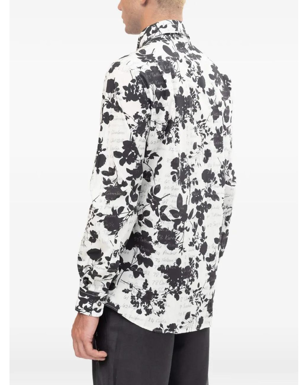 Vivienne Westwood White Krall Floral-Print Shirt for men