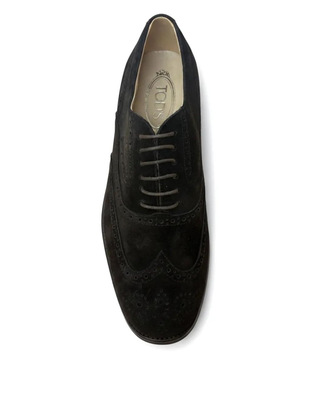 Tod's Black Leather Brogues for men