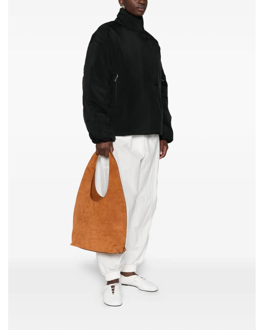A.P.C. Brown Suede Shoulder Bag
