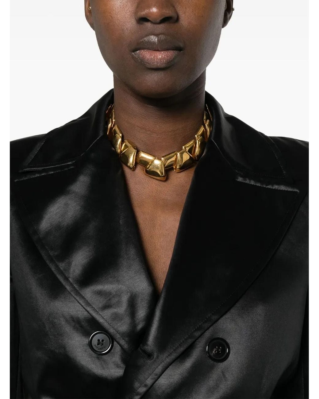 Saint Laurent Black Saharienne Double-Breasted Blazer