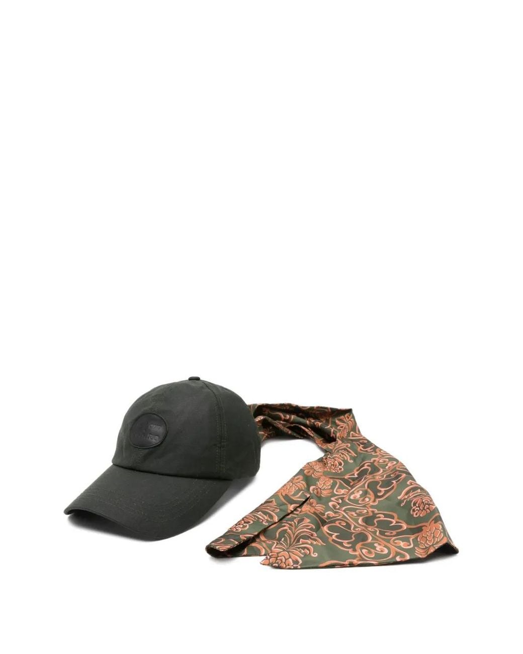 Barbour Black Baseballkappe Mit Logo-Patch