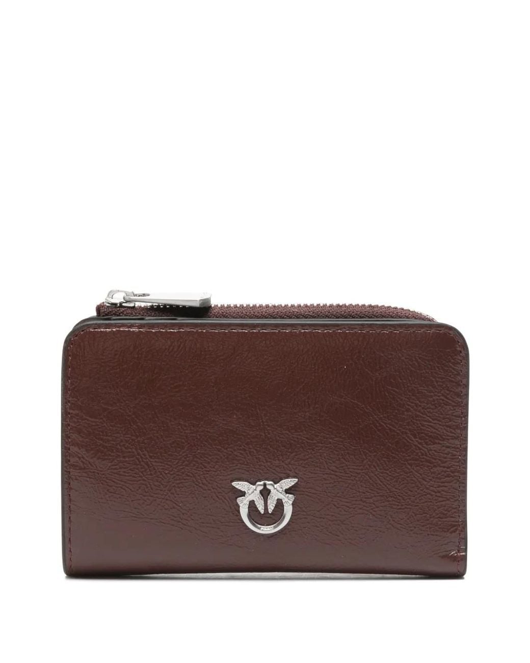Pinko Brown Love Birds Plaque Wallet