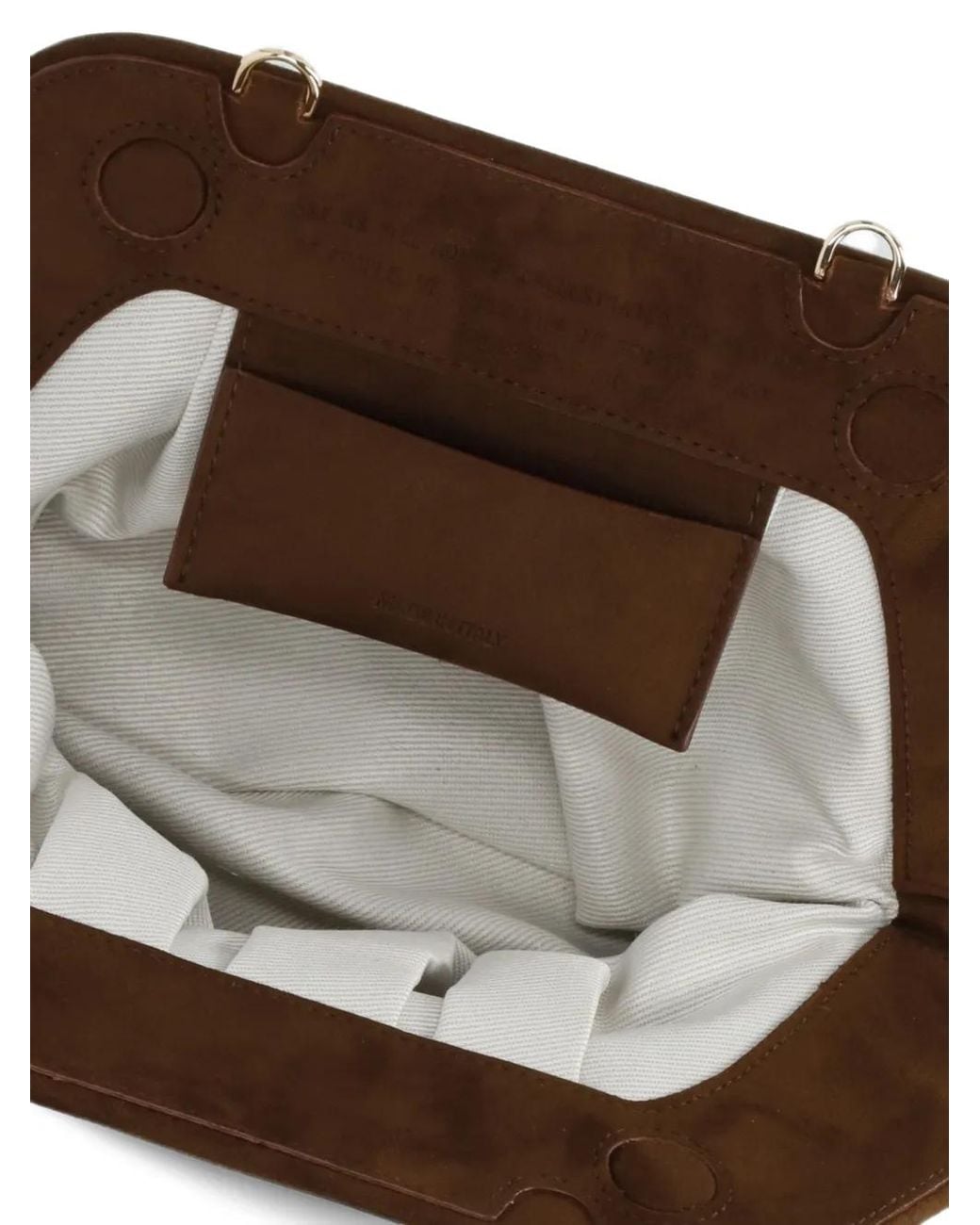 THEMOIRÈ Brown Woven-Design Clutch Bag