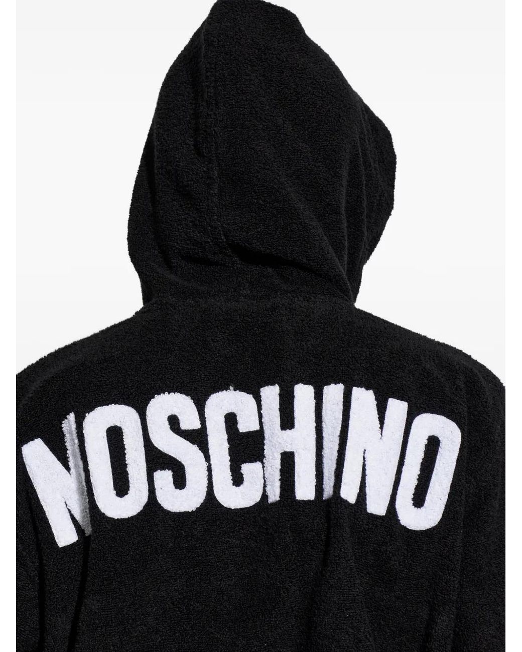 Peignoir À Patch Logo Moschino pour homme en coloris Black