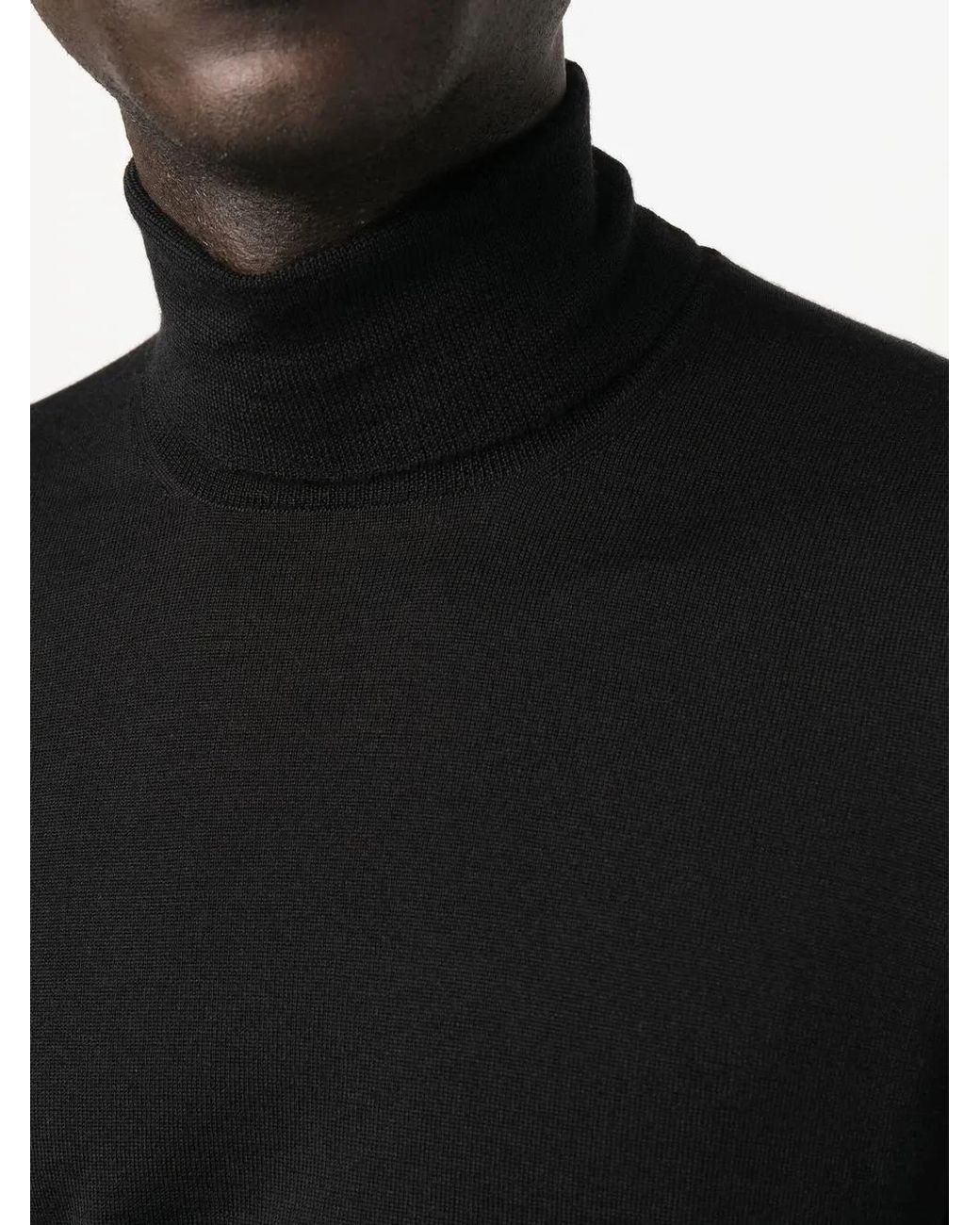 Tagliatore Black Knitted Sweater for men