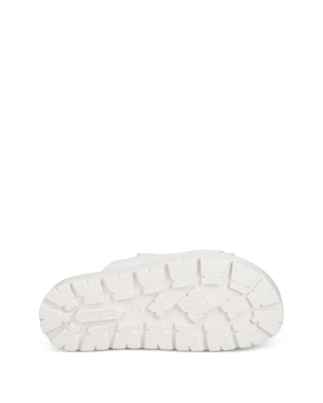 Guess White Faxon Logo Sandals