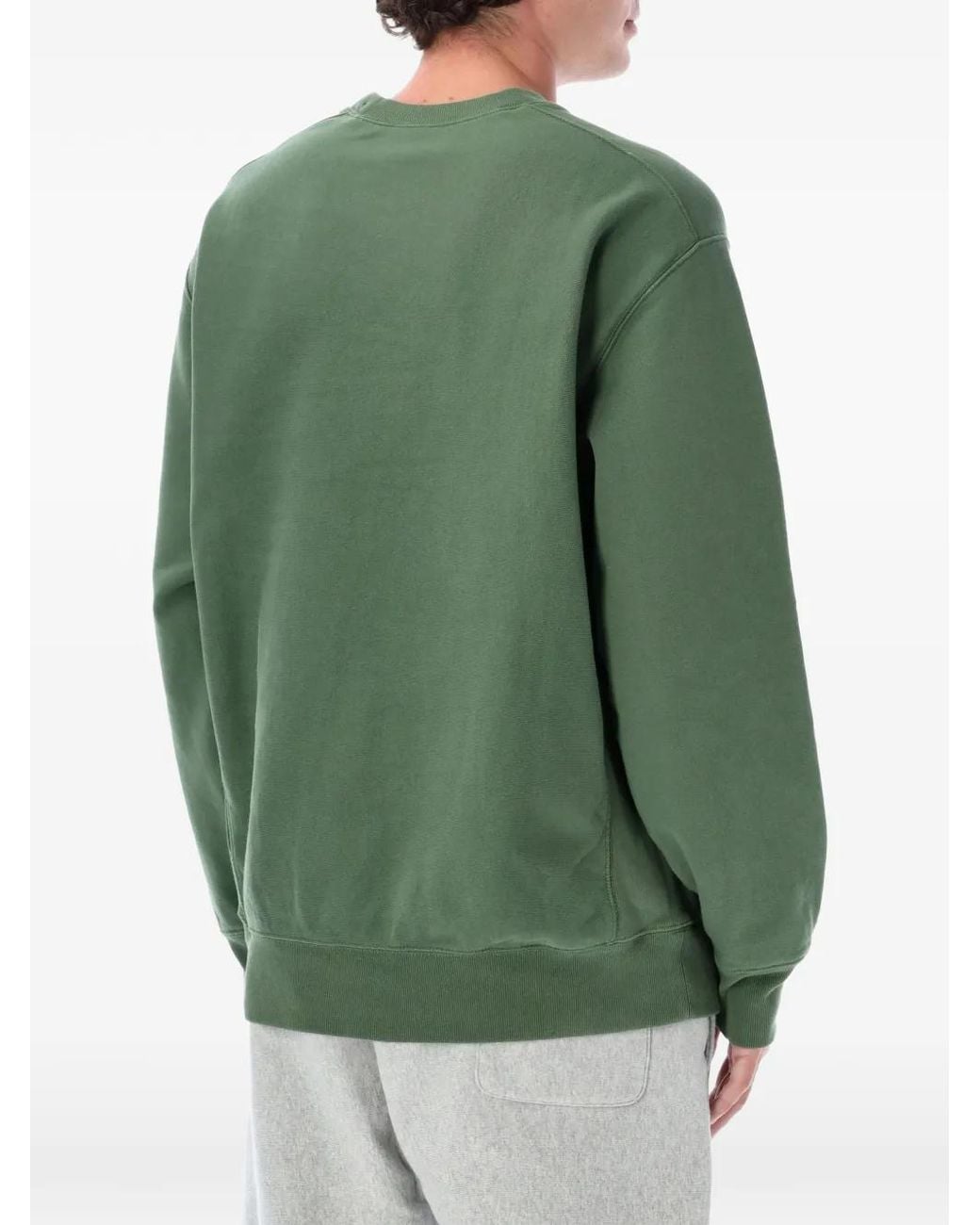 Champion Green Logo-Patch Sweatshirt for men