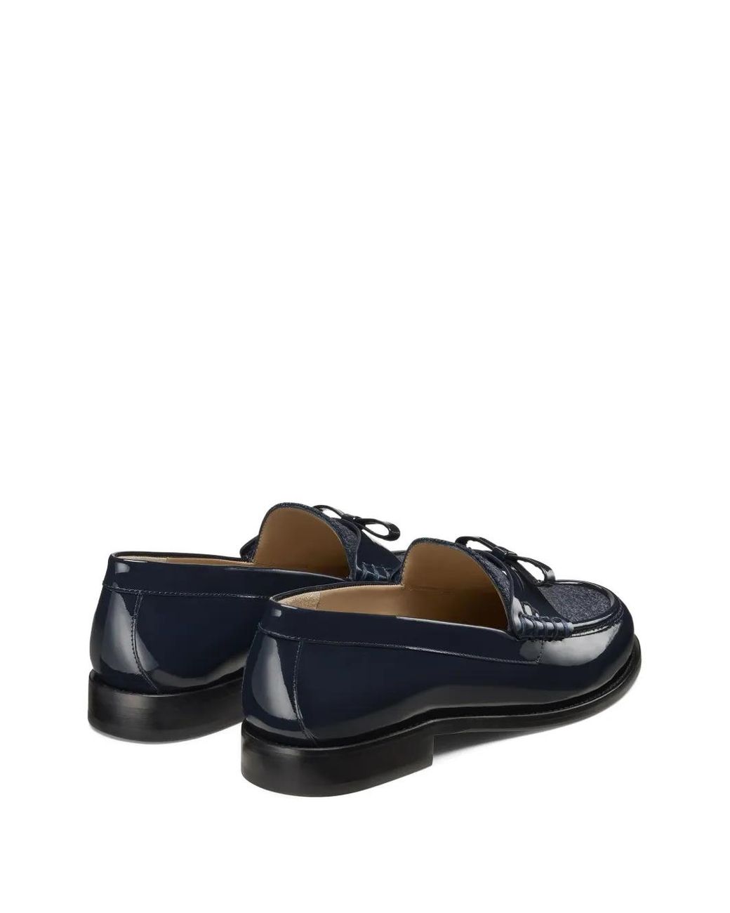 Stuart Weitzman Blue Mocassins Lottie À Détail De Nœud