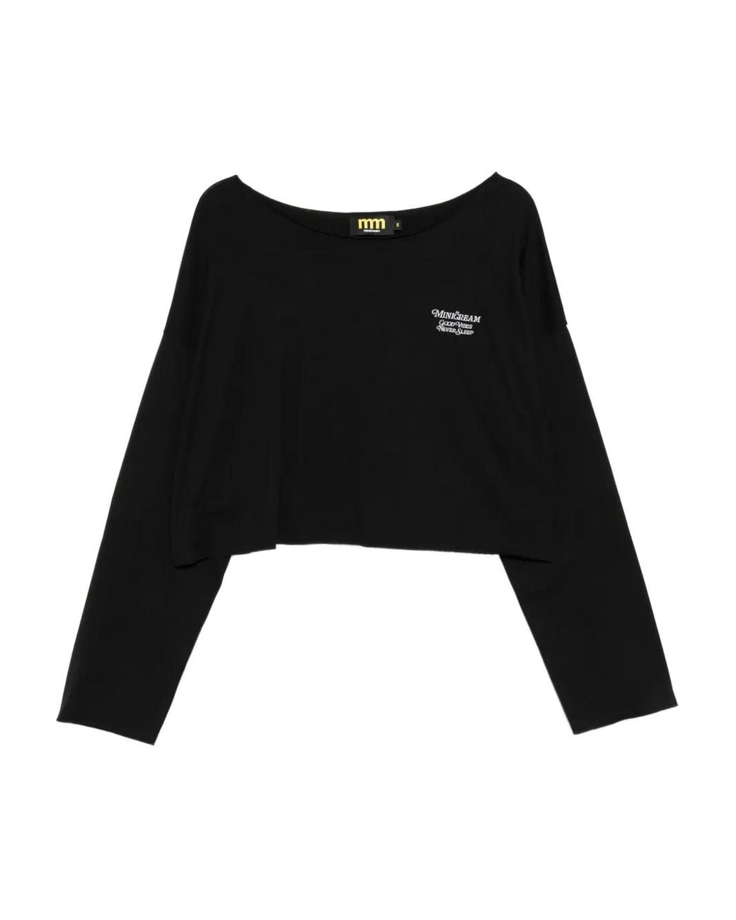 Mini Cream Black Logo-Embroidered T-Shirt & Logo-Patch Trousers Set