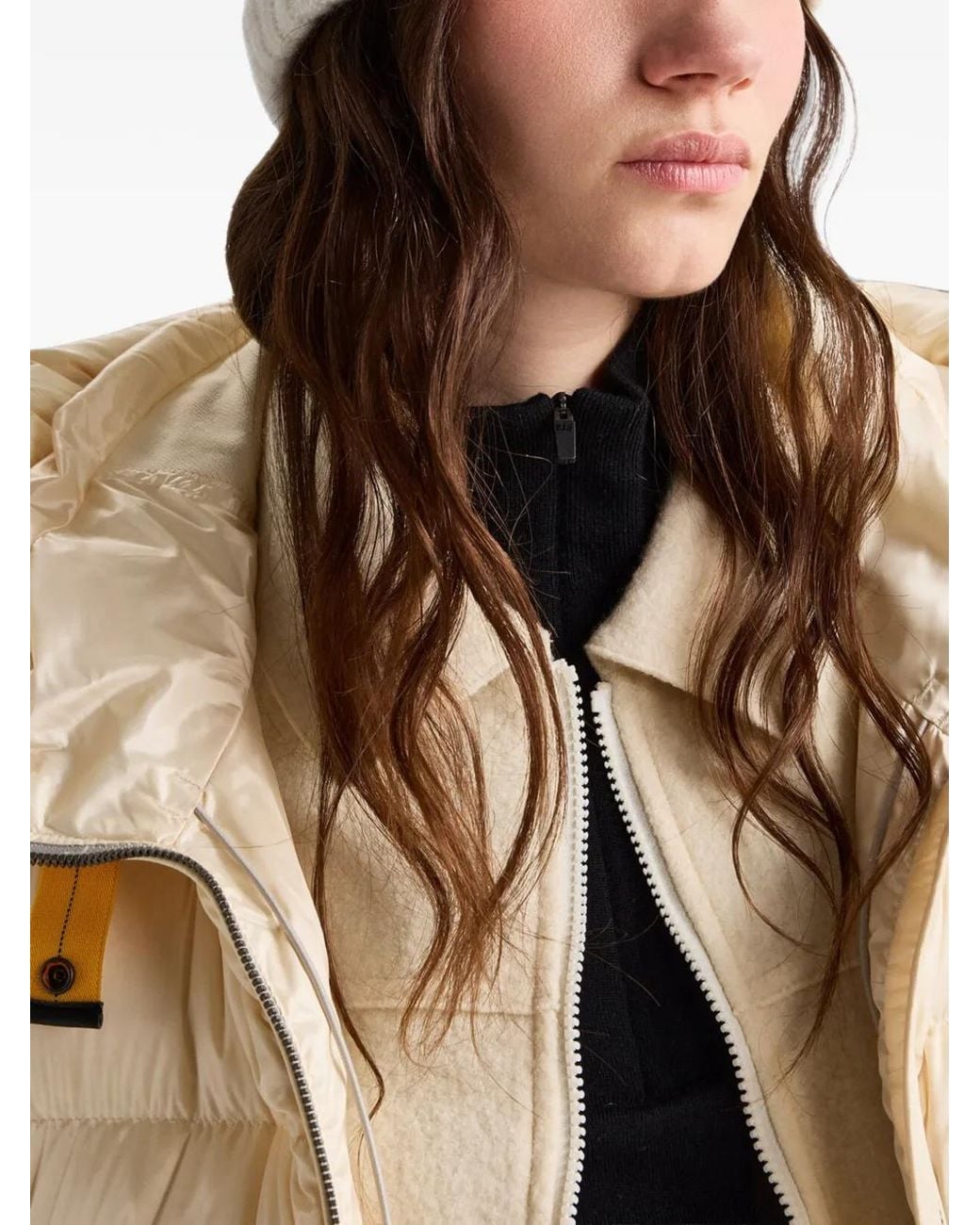 Parajumpers Natural Calane Logo-Patch Ribbed-Knit Headband