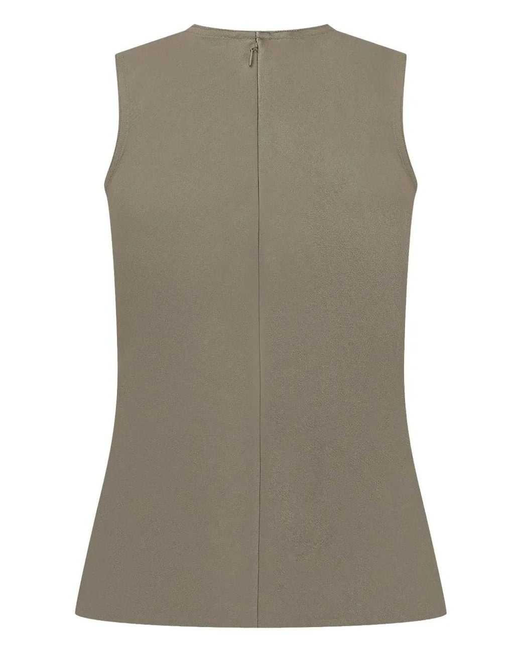 AMI Gray Sleeveless Top