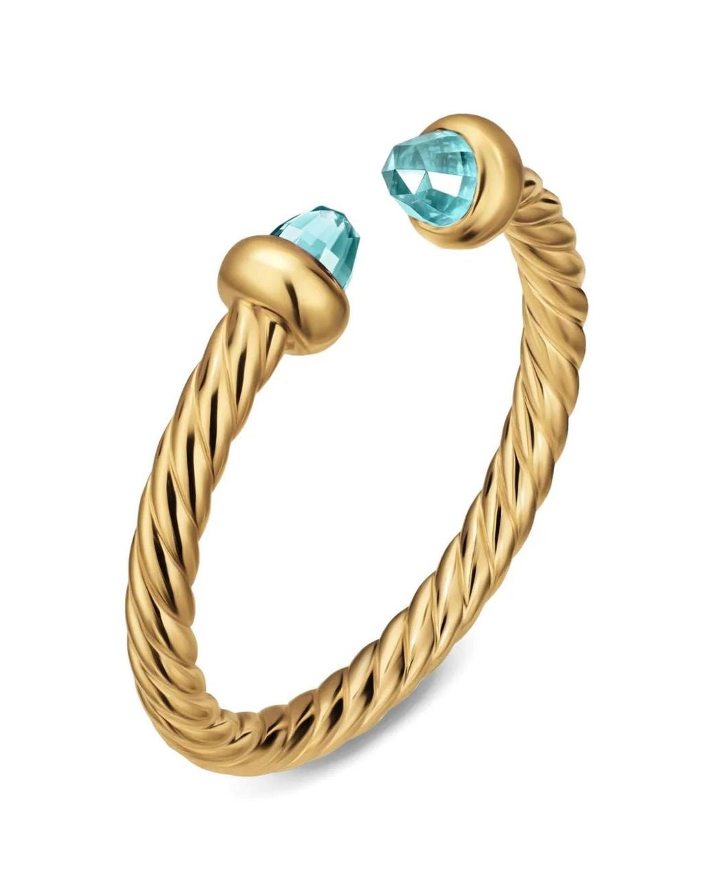 David Yurman Metallic Offener Micro Cablespira Flex Ring