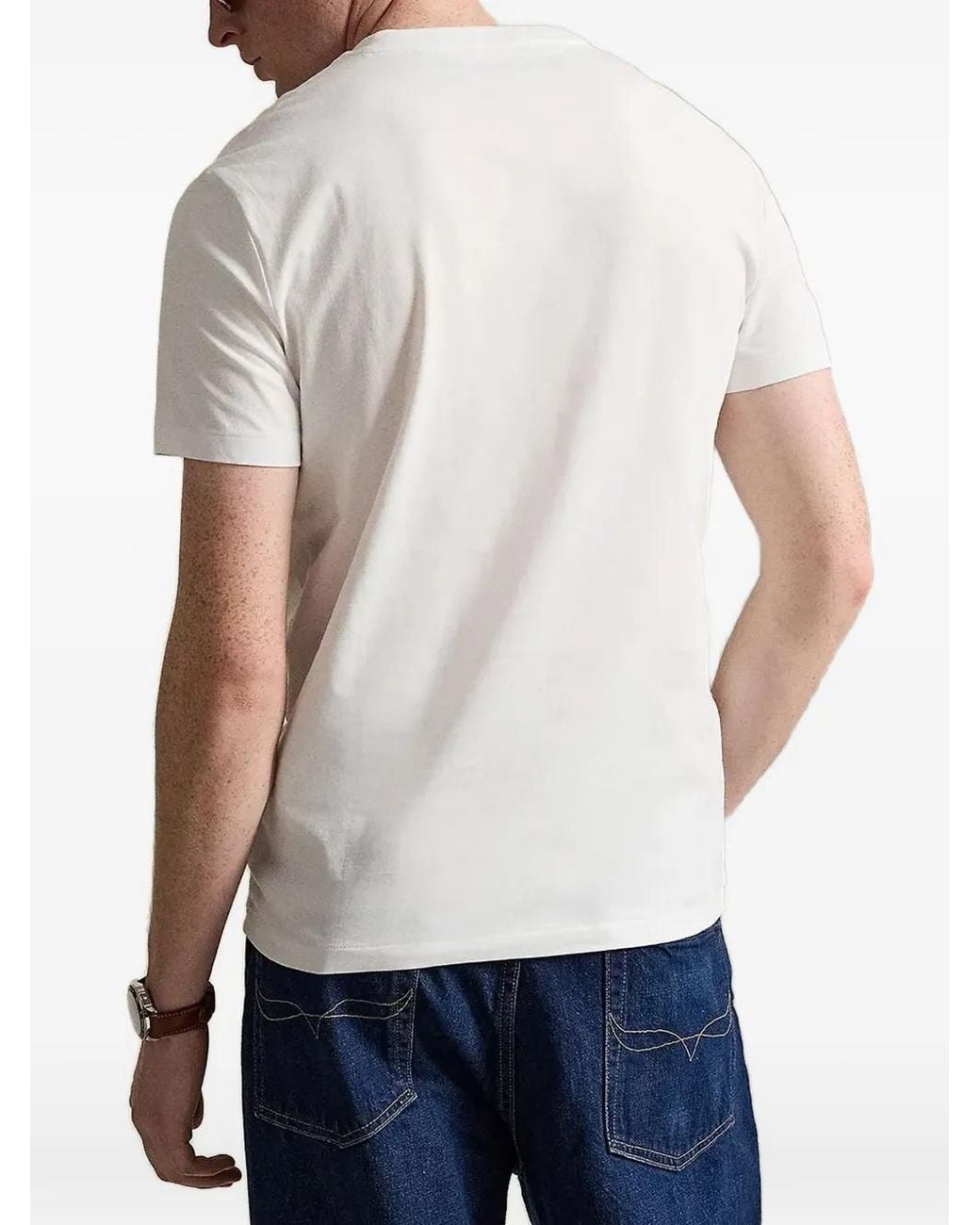 Polo Ralph Lauren Gray T-Shirt À Logo Brodé for men