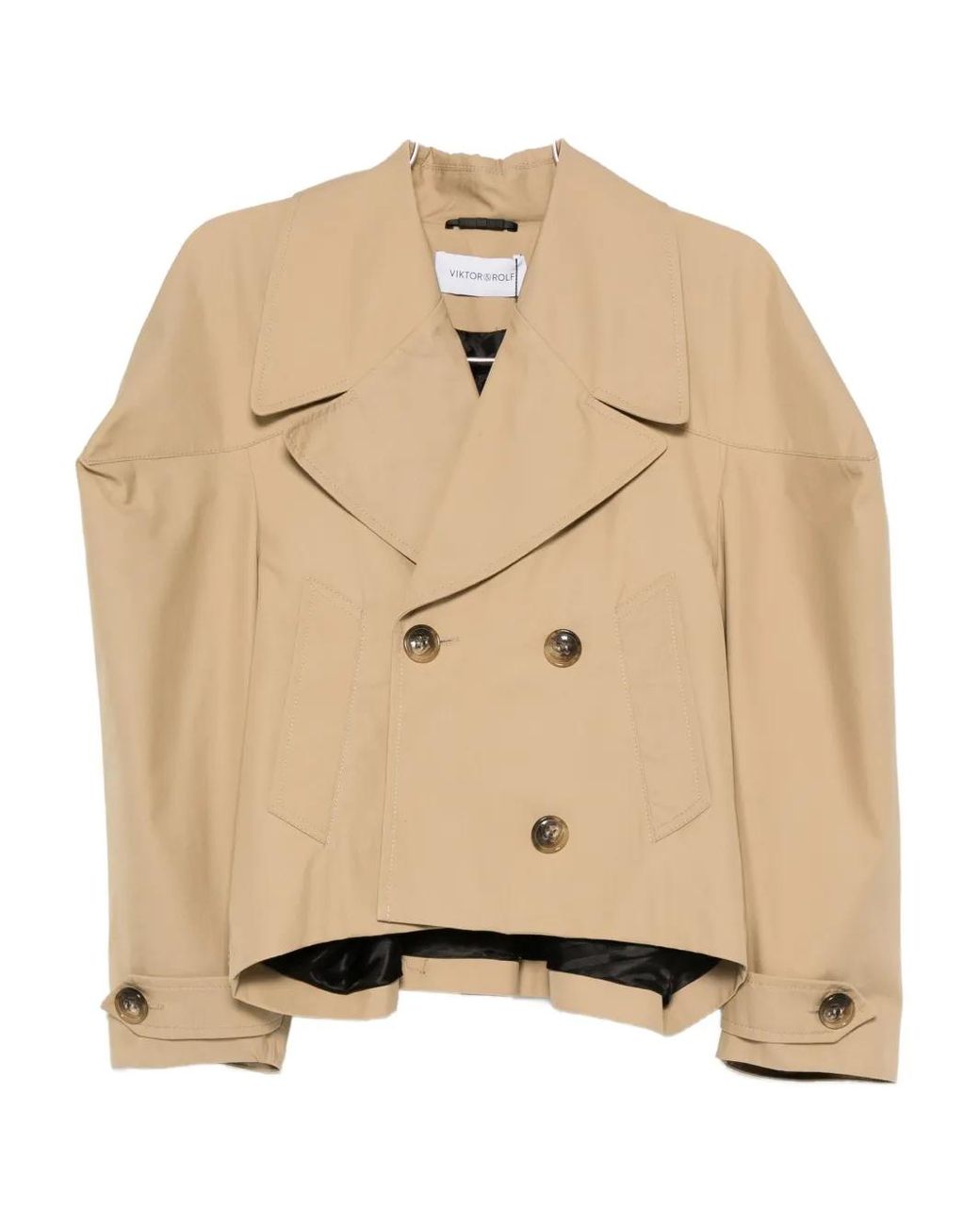 Viktor & Rolf Natural Double-Breasted Blazer