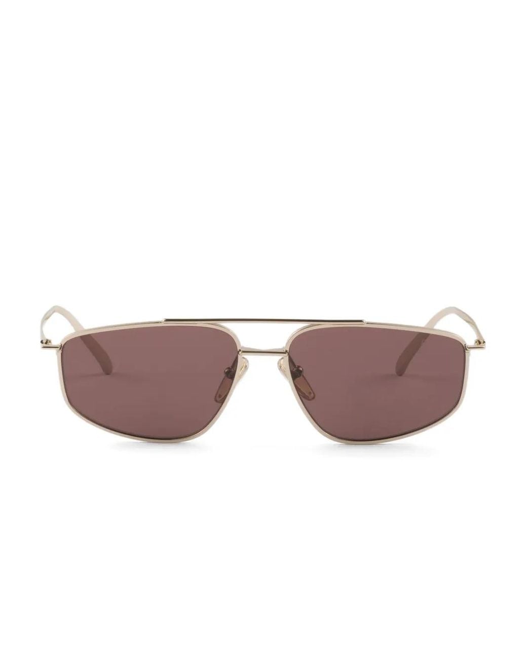 Prada Metallic Pilot-Frame Sunglasses