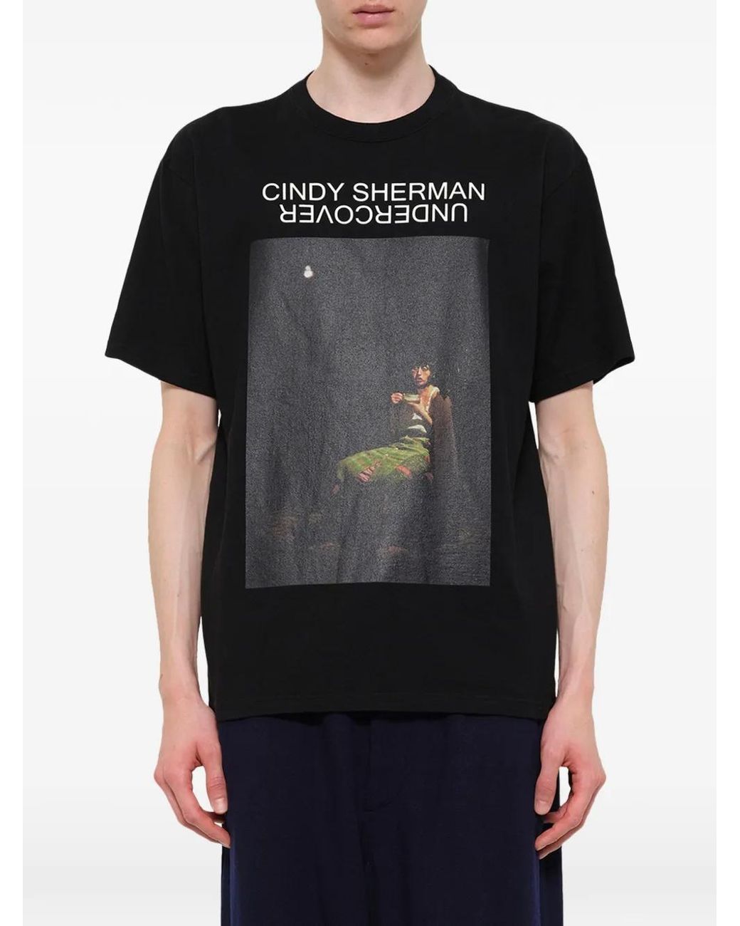 Undercover Black Cindy Sherman Untitled 300 Graphic-Print T-Shirt for men