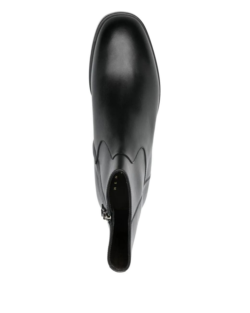 Henderson Black Leather Boots for men