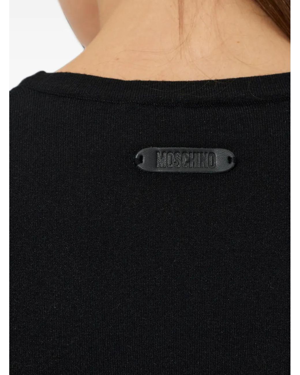 Moschino Blue Long-Sleeve Sweatshirt