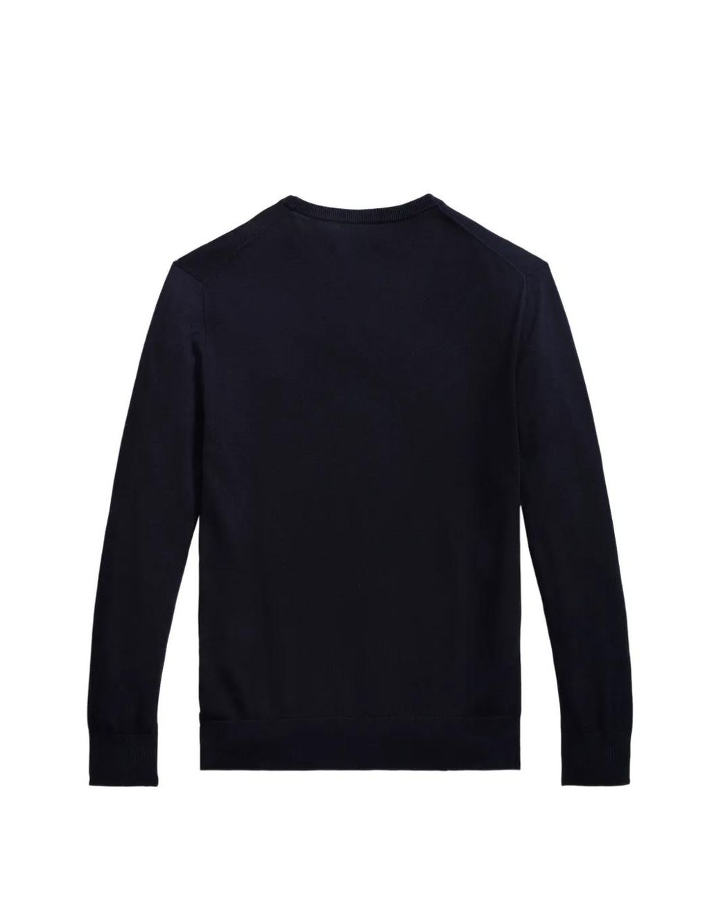 Polo Ralph Lauren Blue Long-Sleeve Logo-Detail Sweater for men