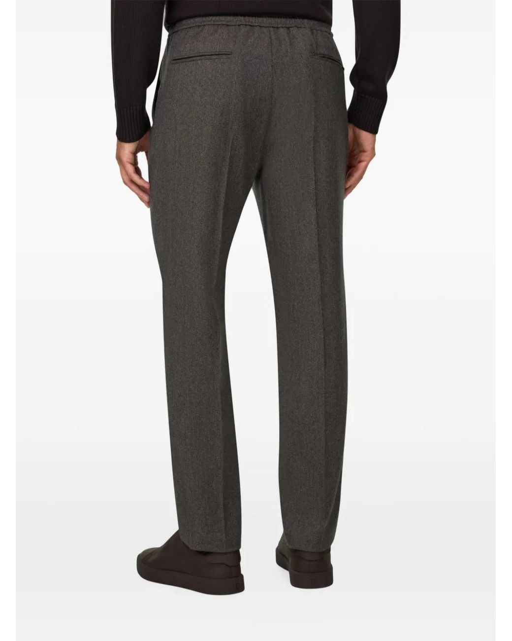 Boggi Gray City Trousers for men