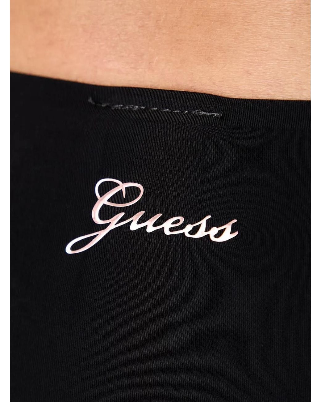 Lace Trimming Pattern Guess Lace-Trim Briefs in Black | Lyst