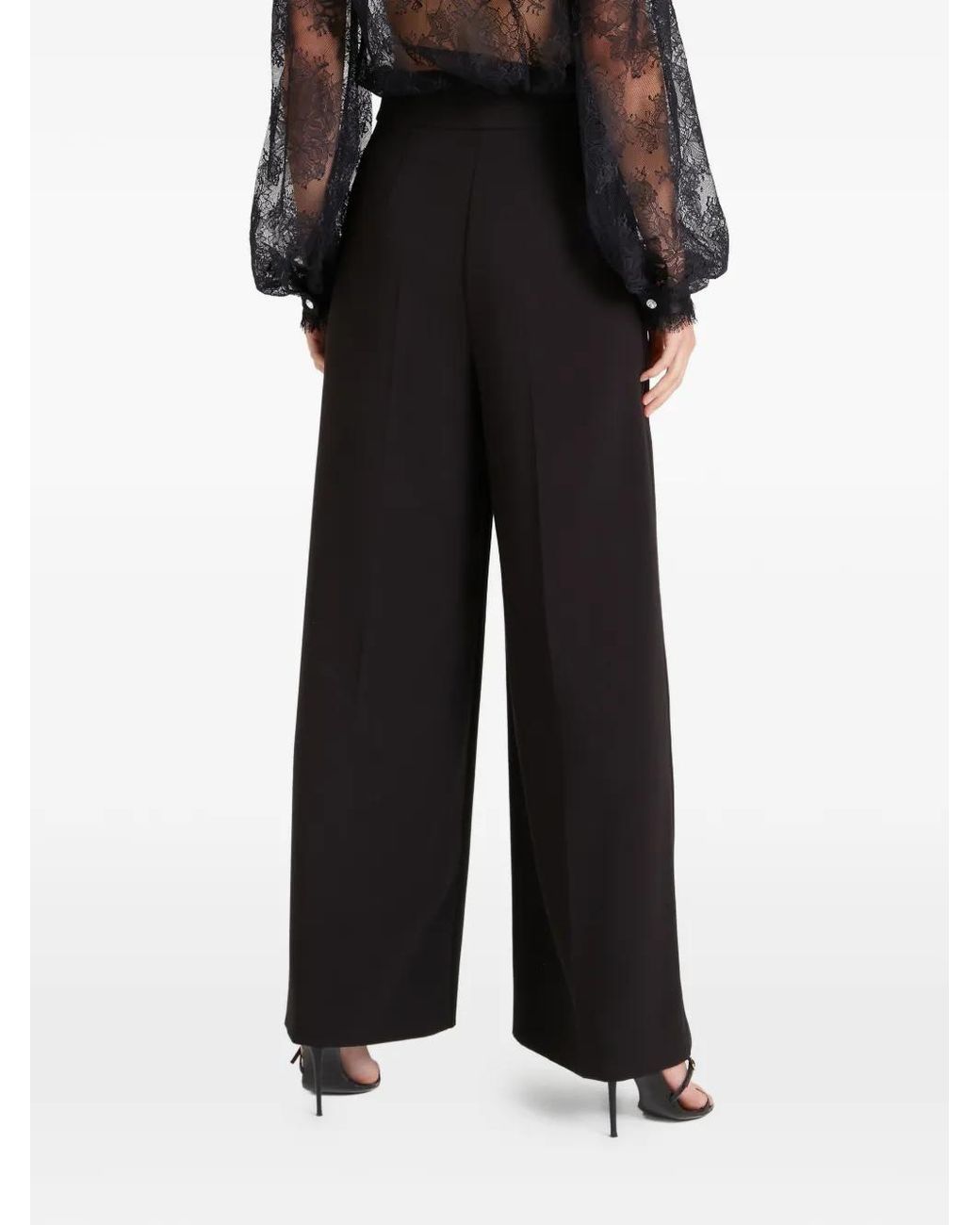 Temperley London Black Conqueror Side Stripe Trousers